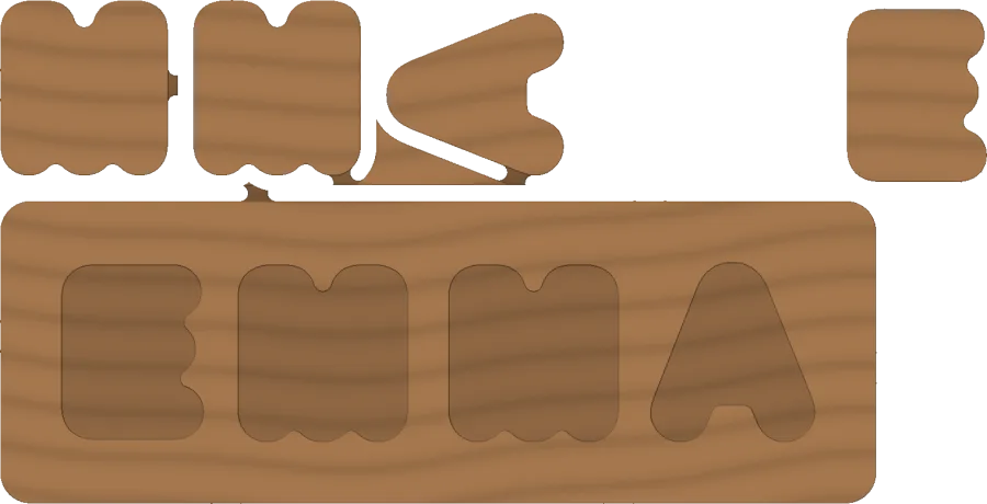 Two-sided puzzle render